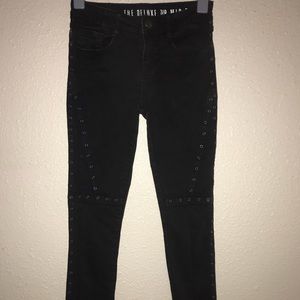 Cotton On 7/8 Skinny Jeans with Eyelets